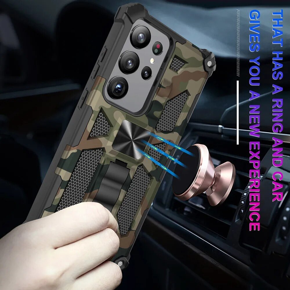 Galaxy S23/ S23 Plus/ S23 Ultra - Militärische Tarnung, Stoßfeste Schutzhülle mit Ständer Galaxy S23/ S23 Plus/ S23 Ultra - Militärische Tarnung, Stoßfeste Schutzhülle mit Ständer - Handy Held 24 online kaufen günstig bestellen