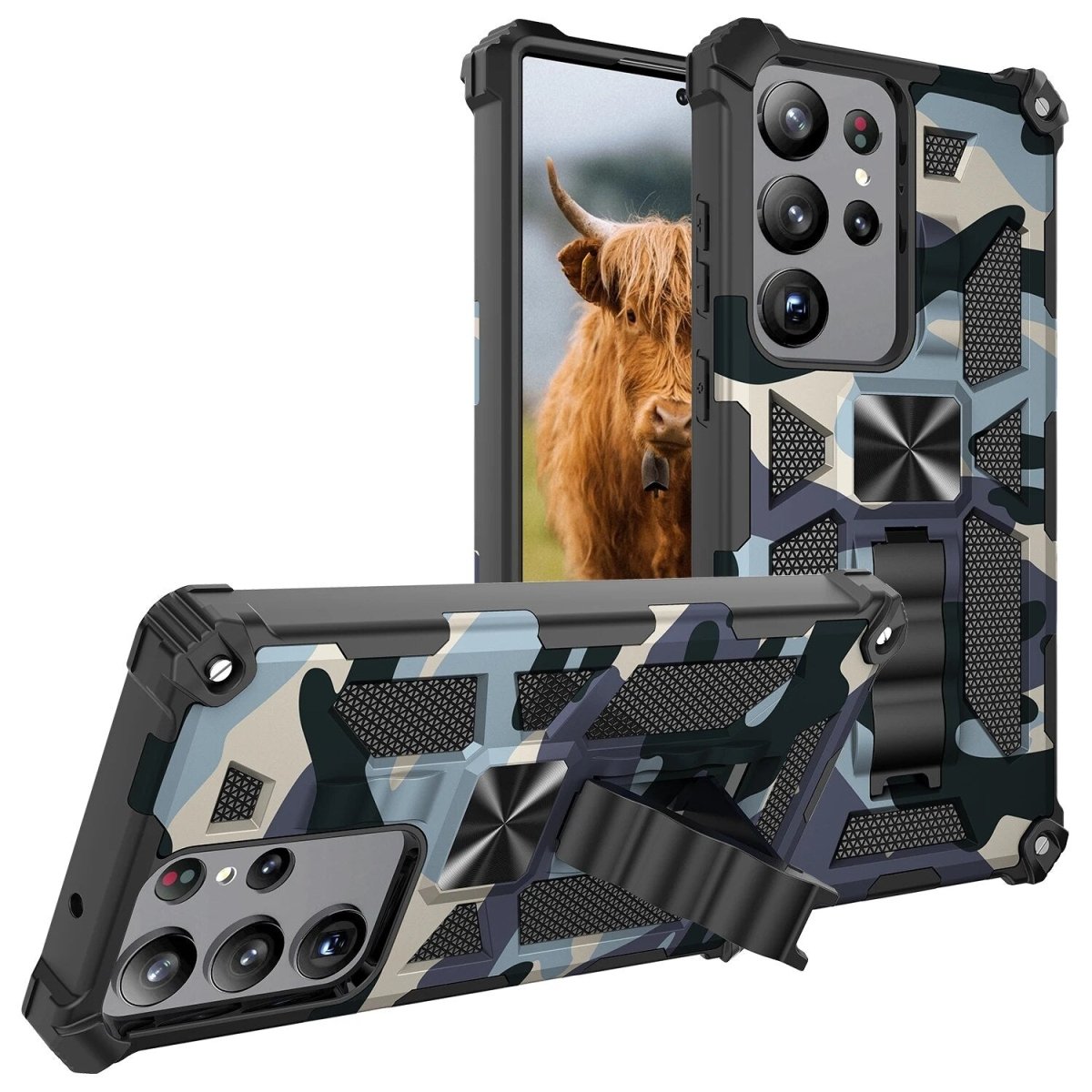 Galaxy S23/ S23 Plus/ S23 Ultra - Militärische Tarnung, Stoßfeste Schutzhülle mit Ständer 47170754183510|47170754216278|47170754249046 online kaufen günstig bestellen