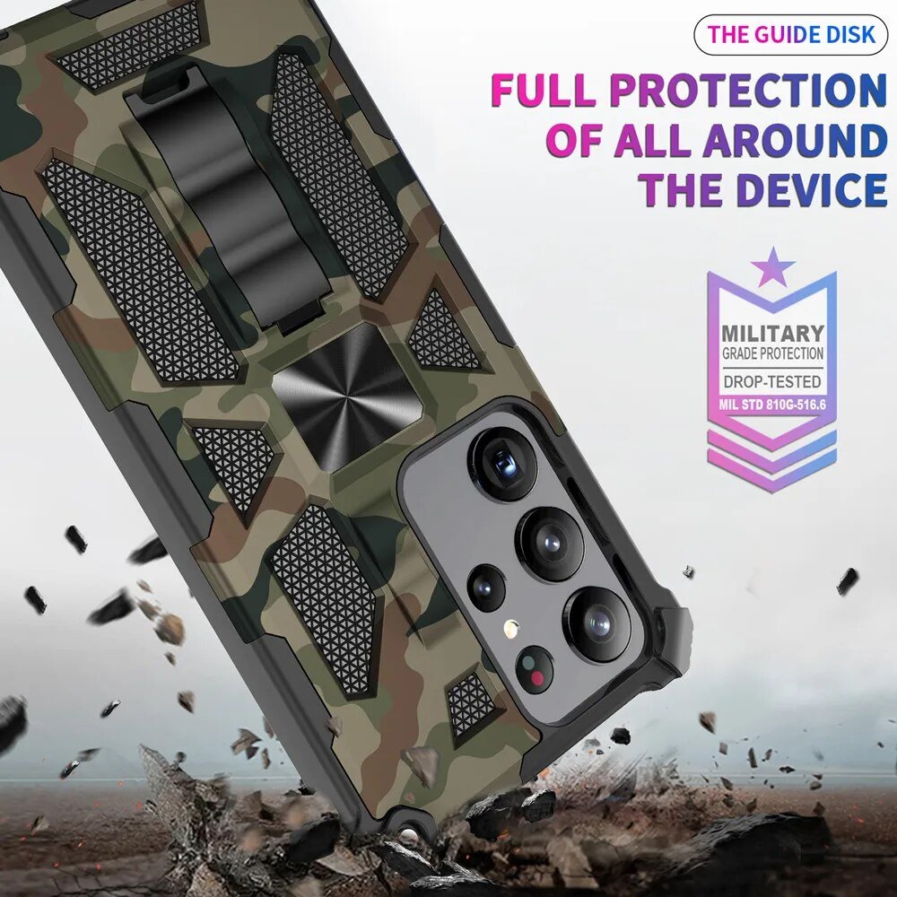 Galaxy S23/ S23 Plus/ S23 Ultra - Militärische Tarnung, Stoßfeste Schutzhülle mit Ständer Galaxy S23/ S23 Plus/ S23 Ultra - Militärische Tarnung, Stoßfeste Schutzhülle mit Ständer - Handy Held 24 online kaufen günstig bestellen