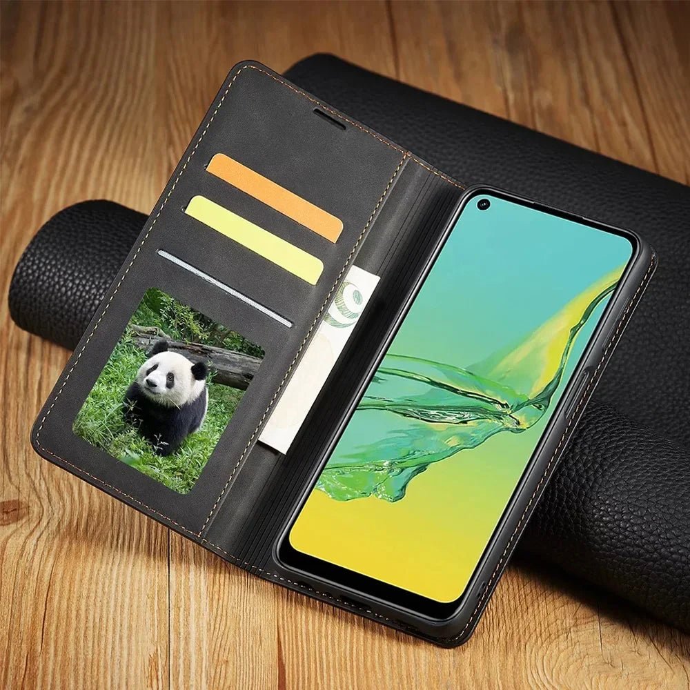 Galaxy S24/ S24 Plus/ S24 Ultra - Klapp Flip Schutz Hülle mit Kartenfach Samsung Galaxy S24 Plus Ultra Schutz Hülle neu Trend Modern Günstig Bestellen Kaufen Leder Kartenfach Magsafe magnetisch Handy Schutz Hülle online kaufen günstig bestellen