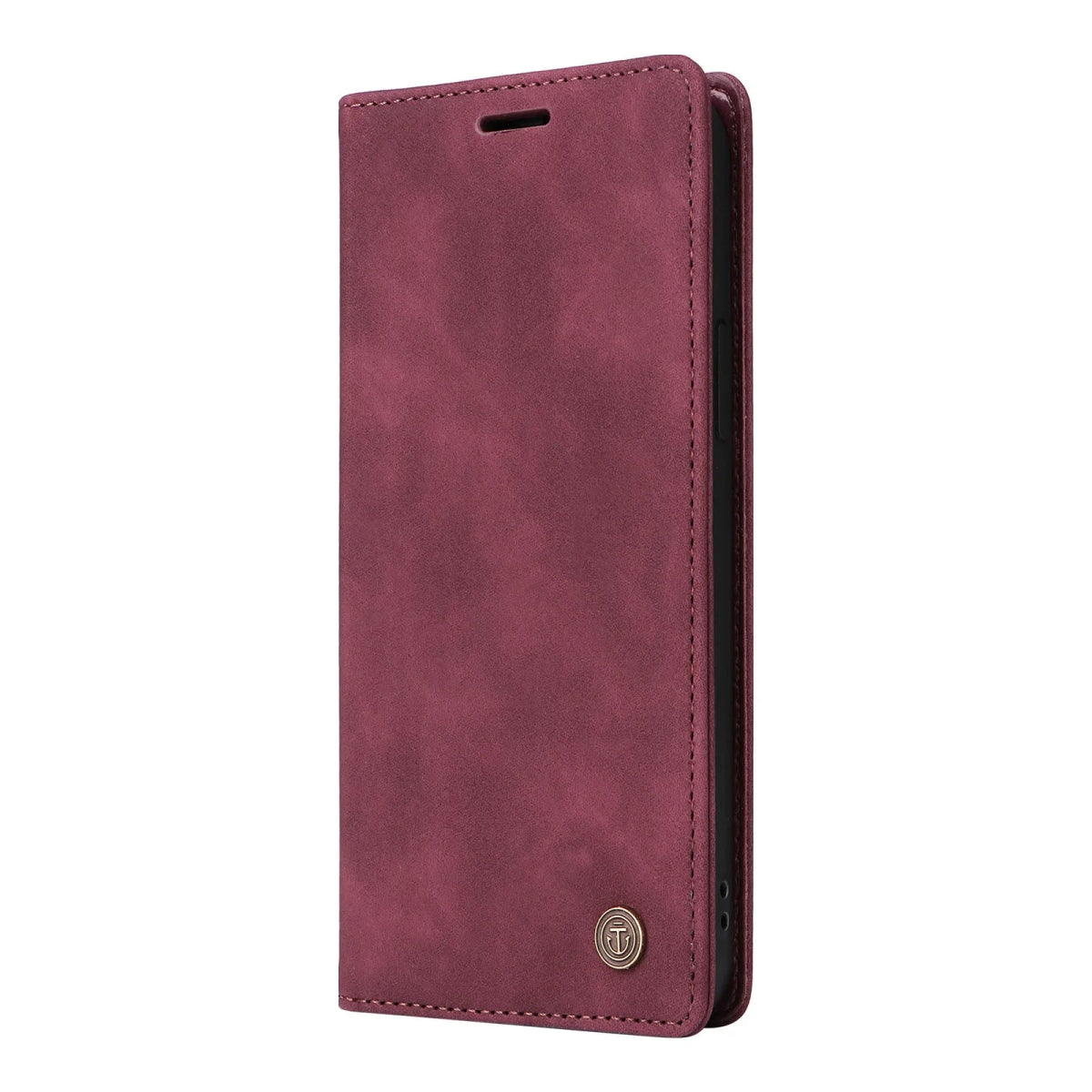 Galaxy S24/ S24 Plus/ S24 Ultra - Klapp Schutz Hülle, Magnetische Abdeckung mit Kartenfach Samsung Galaxy S24 Plus Ultra Schutz Hülle neu Trend Modern Günstig Bestellen Kaufen Leder Kartenfach Magsafe magnetisch braun rot Handy Schutz Hülle online kaufen günstig bestellen