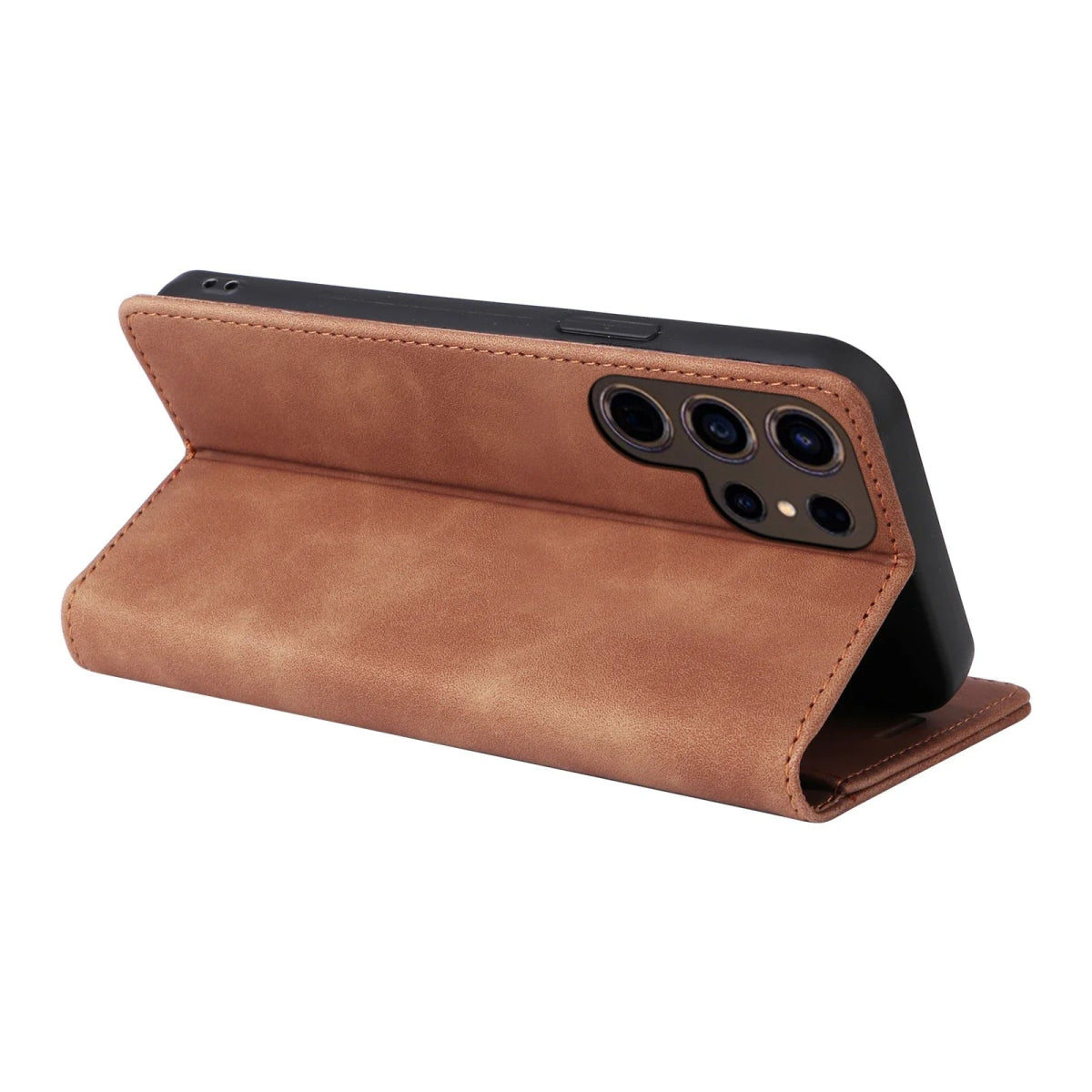 Galaxy S24/ S24 Plus/ S24 Ultra - Klapp Schutz Hülle, Magnetische Abdeckung mit Kartenfach Samsung Galaxy S24 Plus Ultra Schutz Hülle neu Trend Modern Günstig Bestellen Kaufen Leder Kartenfach Magsafe magnetisch Handy Schutz Hülle online kaufen günstig bestellen
