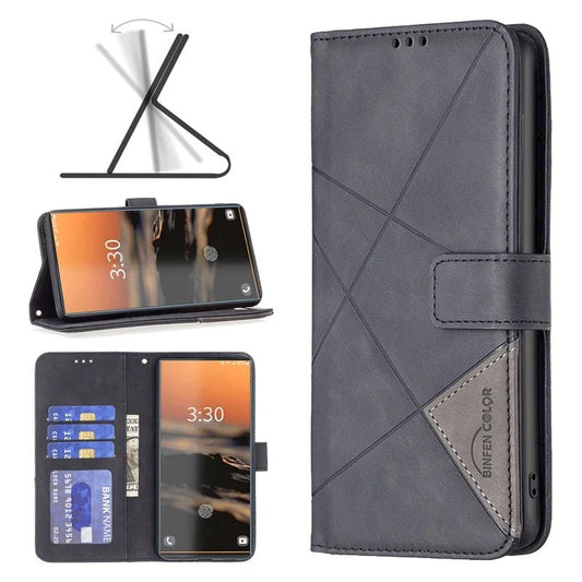 Galaxy S24/ S24 Plus/ S24 Ultra - Lederoptik Hülle mit Kartenfach Samsung Galaxy S24 Plus Ultra Schutz Hülle neu Trend Modern Günstig Bestellen Kaufen Leder Kartenfach Magsafe magnetisch cover case flip kaufen bestellen Handy Schutz Hülle online kaufen günstig bestellen
