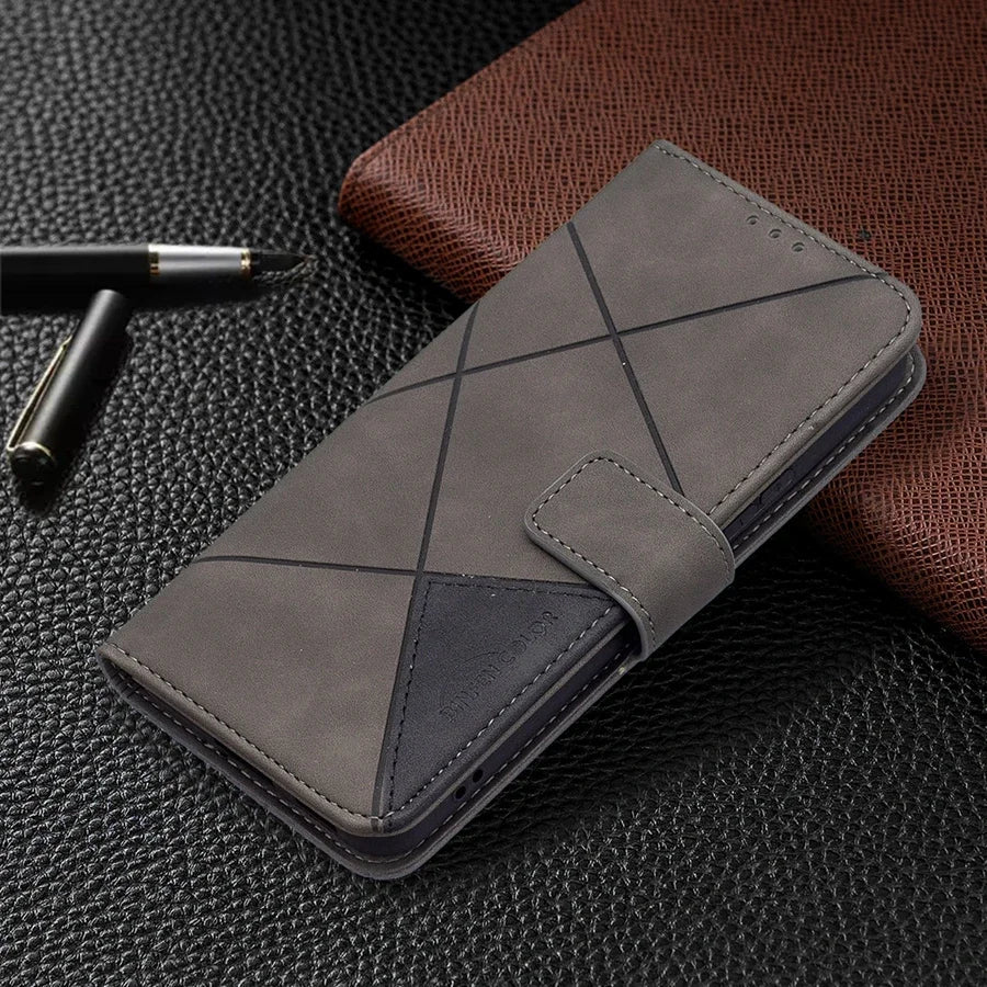 Galaxy S24/ S24 Plus/ S24 Ultra - Lederoptik Hülle mit Kartenfach Samsung Galaxy S24 Plus Ultra Schutz Hülle neu Trend Modern Günstig Bestellen Kaufen Leder Kartenfach Magsafe magnetisch cover case flip kaufen bestellen grau braun coffee Handy Schutz Hülle online kaufen günstig bestellen