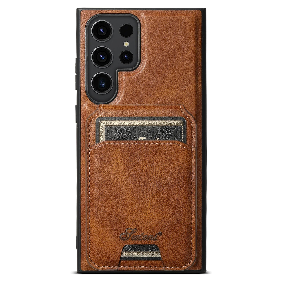 Galaxy S24/ S24 Plus/ S24 Ultra - Lederoptik Hülle mit Magnetischer Brieftasche Samsung Galaxy S24 Plus Ultra Schutz Hülle neu Trend Modern Günstig Bestellen Kaufen Leder Kartenfach Magsafe magnetisch flip case cover kaufen braun Handy Schutz Hülle online kaufen günstig bestellen