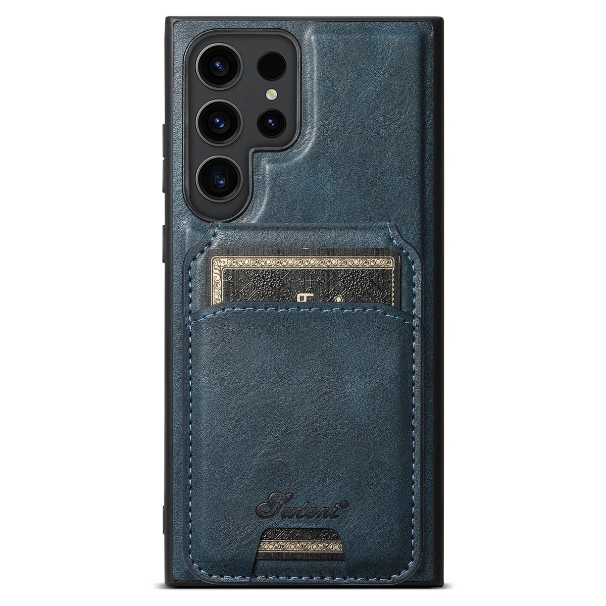 Galaxy S24/ S24 Plus/ S24 Ultra - Lederoptik Hülle mit Magnetischer Brieftasche Samsung Galaxy S24 Plus Ultra Schutz Hülle neu Trend Modern Günstig Bestellen Kaufen Leder Kartenfach Magsafe magnetisch flip case cover kaufen blau Handy Schutz Hülle online kaufen günstig bestellen