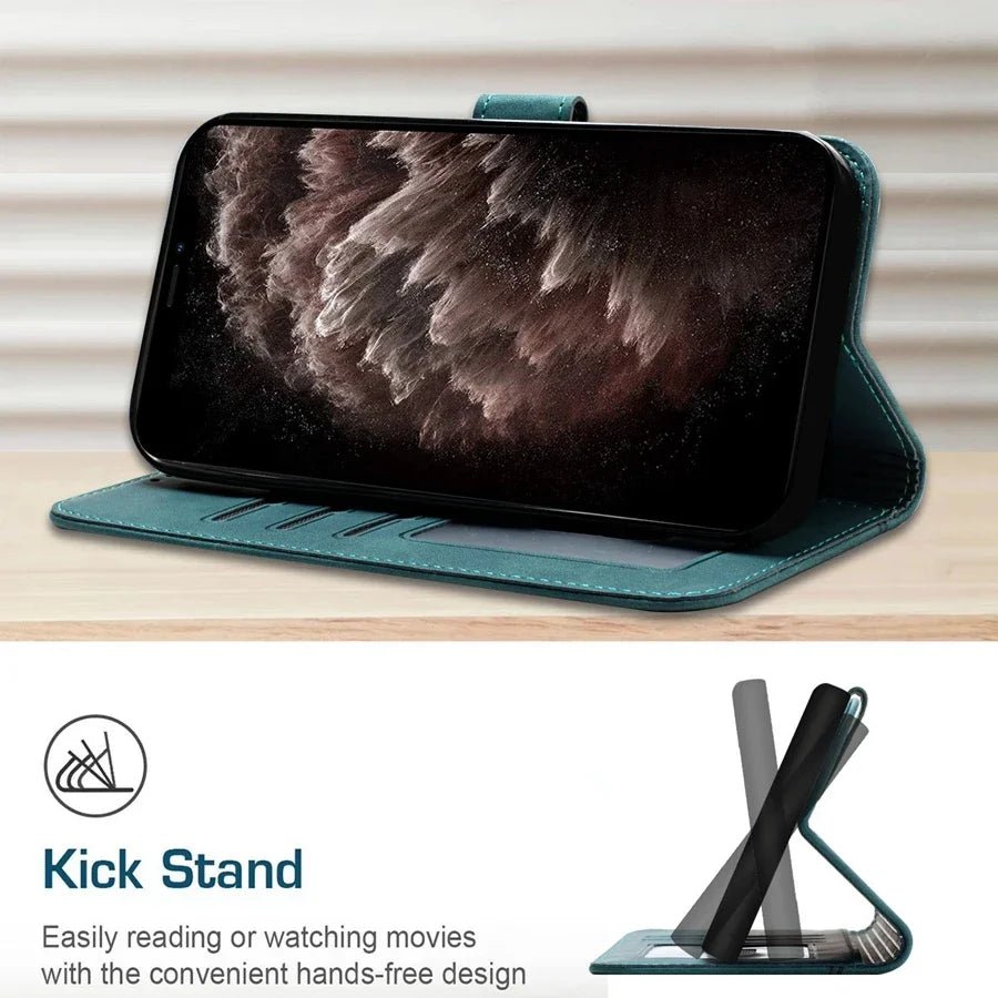 Galaxy S24/ S24 Plus/ S24 Ultra - Lederoptik Schutz Hülle, Abdeckung mit Kartenfach Samsung Galaxy S24 Plus Ultra Schutz Hülle neu Trend Modern Günstig Bestellen Kaufen Leder Kartenfach Magsafe magnetisch case cover flip Handy Schutz Hülle online kaufen günstig bestellen