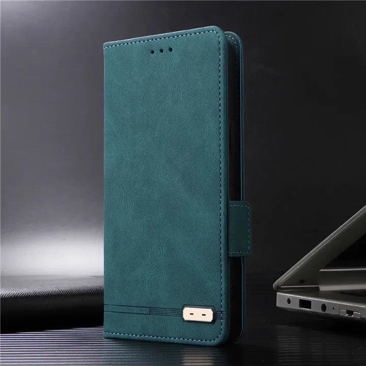 Galaxy S24/ S24 Plus/ S24 Ultra - Lederoptik Schutz Hülle mit Abdeckung + Displayschutz/ Brieftasche/ Kartenfach Magnetisch Samsung Galaxy S24 Plus Ultra Schutz Hülle neu Trend Modern Günstig Bestellen Kaufen Leder Kartenfach Magsafe magnetisch blau Handy Hülle online kaufen günstig bestellen