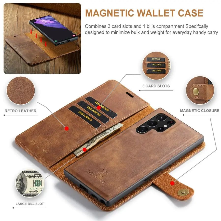 Galaxy S24/ S24 Plus/ S24 Ultra - Lederoptik Schutz Hülle mit Brieftasche/ Kartenfach Samsung Galaxy S24 Plus Ultra Schutz Hülle neu Trend Modern Günstig Bestellen Kaufen Leder Kartenfach Magsafe magnetisch flip case cover kaufen Handy Schutz Hülle online kaufen günstig bestellen