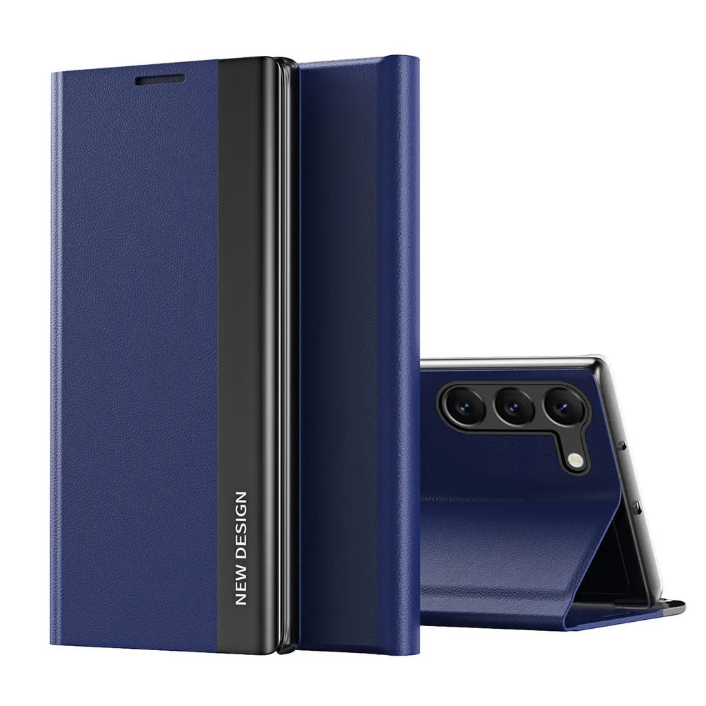 Galaxy S24/ S24 Plus/ S24 Ultra - Magnetische Hülle Flip mit Display Schutz, Stoßfest Samsung Galaxy S24 Plus Ultra Schutz Hülle neu Trend Modern Günstig Bestellen Magsafe magnetisch blau Handy Schutz Hülle online kaufen günstig bestellen