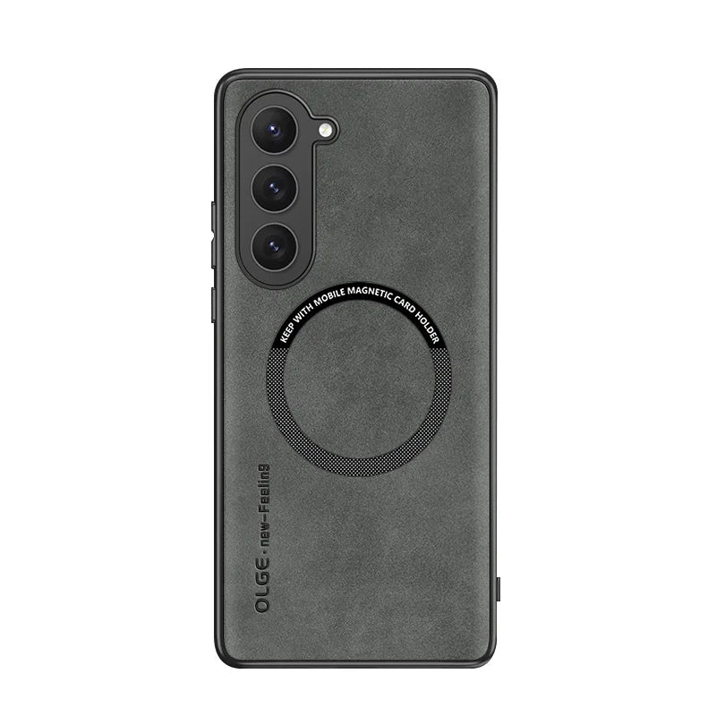 Galaxy S24 / S24 Plus/ S24 Ultra - MagSafe Lederoptik Schutz Hülle, Kabellose Ladung Galaxy S24 / S24 Plus/ S24 Ultra - MagSafe Lederoptik Schutz Hülle, Kabellose Ladung Handy Schutz Hülle online kaufen günstig bestellen