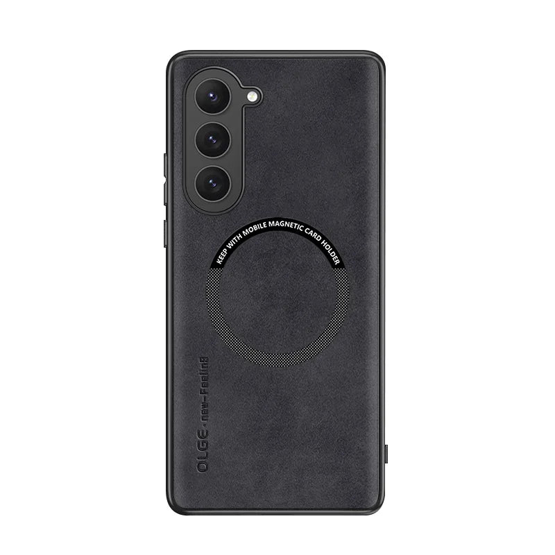 Galaxy S24 / S24 Plus/ S24 Ultra - MagSafe Lederoptik Schutz Hülle, Kabellose Ladung Galaxy S24 / S24 Plus/ S24 Ultra - MagSafe Lederoptik Schutz Hülle, Kabellose Ladung Handy Schutz Hülle online kaufen günstig bestellen