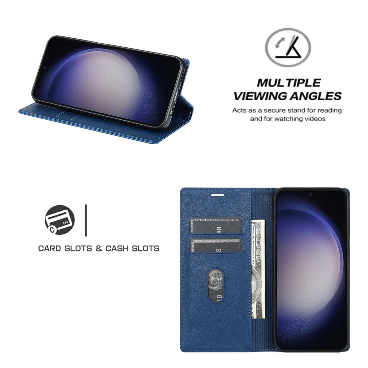 Google Pixel 7/ 7 Pro/ 7 A/ 8/ 8 A/ 8 Pro - PU Lederoptik Schutz Hülle mit Kartenfach, Magnetisch google pixel 7 pro 7 a 8 pro 8 a elegante moderne business leder schutz hülle cover case flip magnetisch abdeckung neu online günstig kaufen bestellen mit kartenfach displayschutz Handy Schutz Hülle online kaufen günstig bestellen