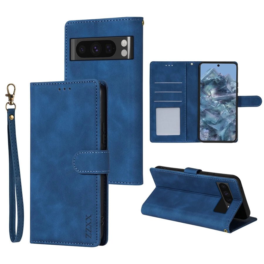 Google Pixel 7/ 7 Pro/ 7 A/ 8/ 8 Pro - Lederoptik Hülle mit Brieftasche/ Kartenfach Flip 47507759989078|47507760021846|47507760054614|47507760087382|47507760120150 Handy Hülle online kaufen günstig bestellen