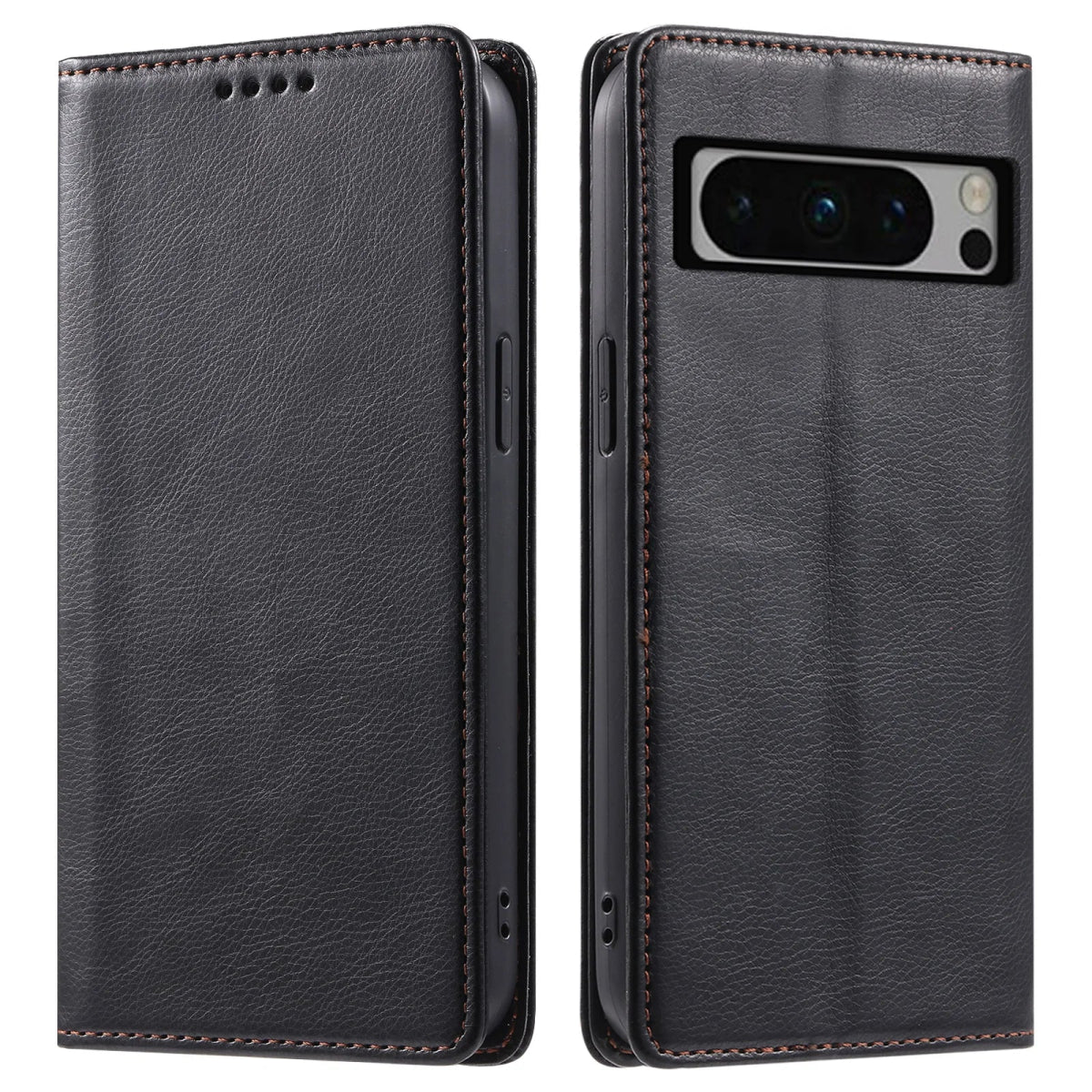 Google Pixel 7/ 7 Pro/ 7 A/ 8/ 8 Pro - PU Lederoptik Schutz Hülle mit Kartenfach, Brieftasche google pixel 7 pro 7 a 8 pro 8 a elegante moderne business leder schutz hülle cover case flip magnetisch abdeckung neu online günstig kaufen bestellen mit kartenfach displayschutz magnetisch spänder kameraschutz Handy Schutz Hülle online kaufen günstig bestellen