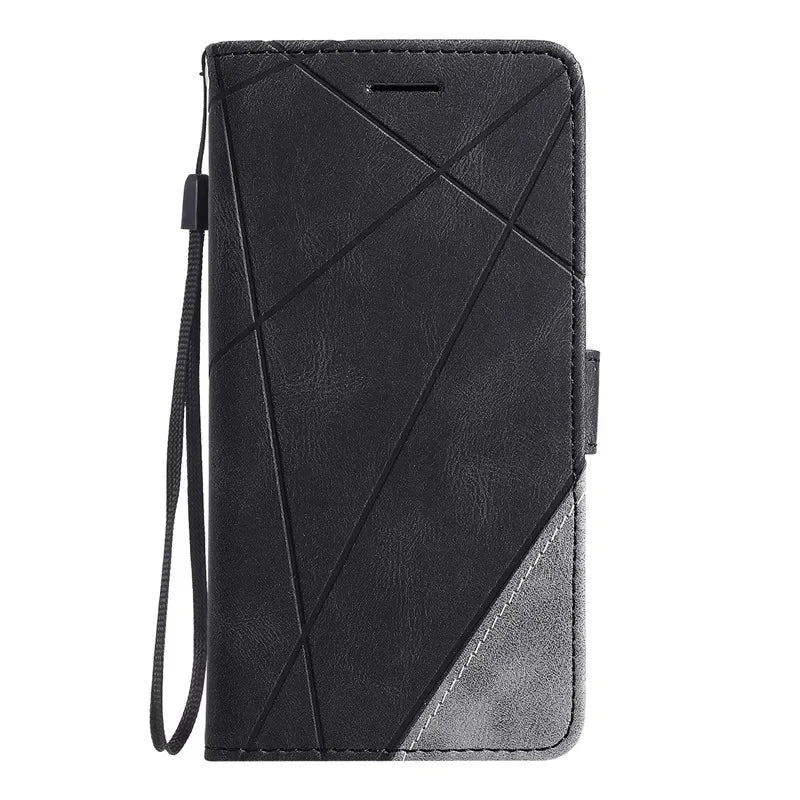 Google Pixel 7/ 7 Pro/ 7 A/ 8/ 8 Pro - PU Lederoptik Schutz Hülle mit Kartenfach, Displayschutz google pixel 7 pro 7 a 8 pro 8 a elegante moderne business leder schutz hülle cover case flip magnetisch abdeckung neu online günstig kaufen bestellen mit kartenfach clip kameraschutz displayschutz premium schwarz dunkel grau Handy Schutz Hülle online kaufen günstig bestellen