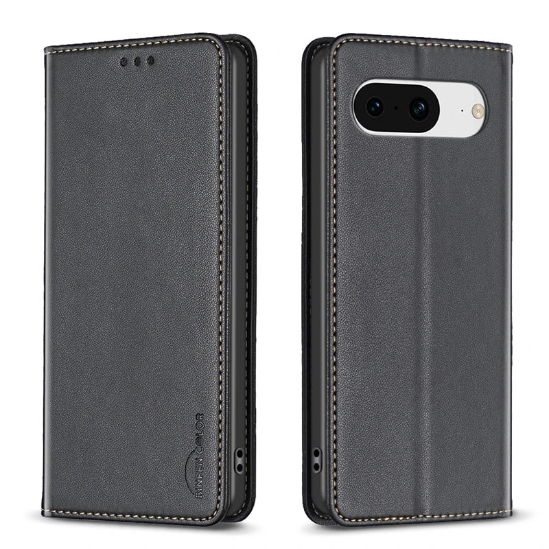 Google Pixel 7/ 7 Pro/ 7 A/ 8/ / 8 Pro - PU Lederoptik Schutz Hülle mit Kartenfach, Stoßfest google pixel 7 pro 7 a 8 pro 8 a elegante moderne business leder schutz hülle cover case flip magnetisch abdeckung neu online günstig kaufen bestellen mit kartenfach Display schutz magnetisch Handy Schutz Hülle online kaufen günstig bestellen