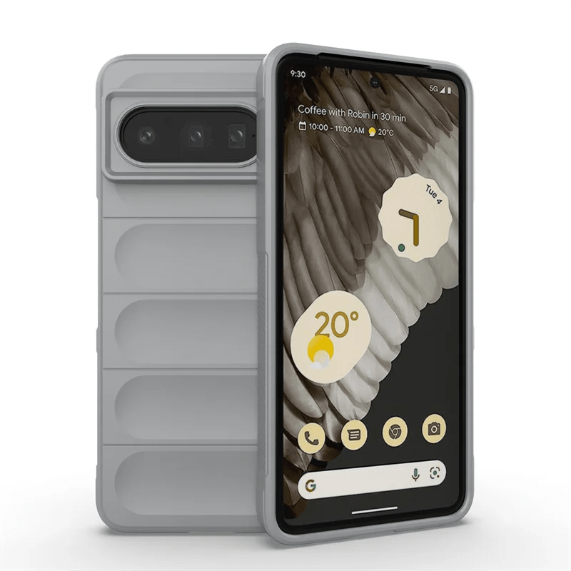 Google Pixel 7/ 7 Pro/ 7 A/ 8/ 8 Pro - Silikon Schutz Hülle, Bumper Stoßfest google pixel 7 pro 7 a 8 pro 8 a elegante moderne business Silikon tpu bumper schutz hülle cover case flip magnetisch abdeckung neu online günstig kaufen bestellen hell grau Handy Schutz Hülle online kaufen günstig bestellen