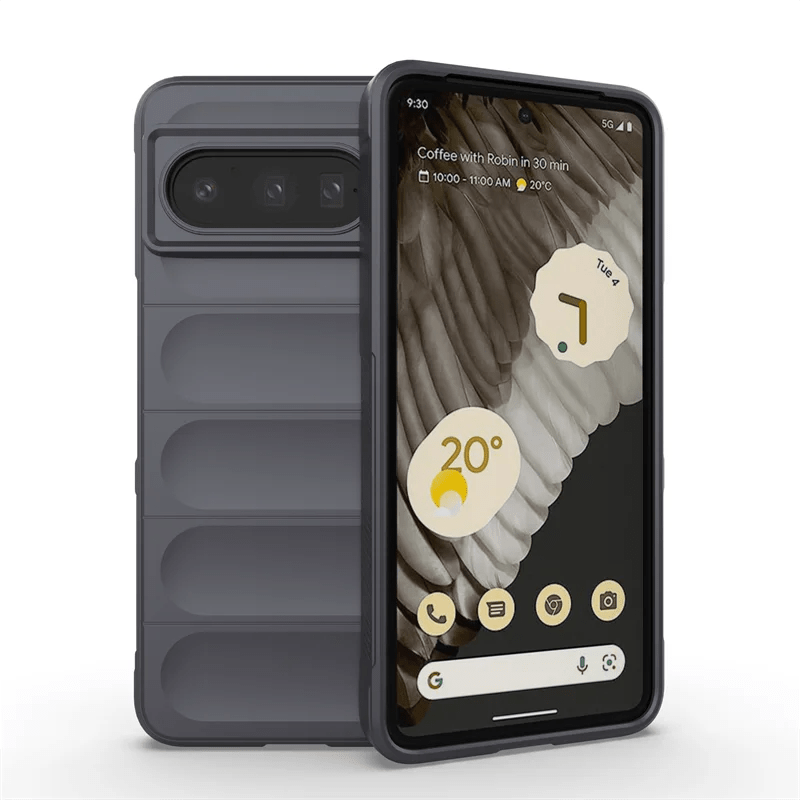 Google Pixel 7/ 7 Pro/ 7 A/ 8/ 8 Pro - Silikon Schutz Hülle, Bumper Stoßfest google pixel 7 pro 7 a 8 pro 8 a elegante moderne business Silikon tpu bumper schutz hülle cover case flip magnetisch abdeckung neu online günstig kaufen bestellen dunkel grau Handy Schutz Hülle online kaufen günstig bestellen