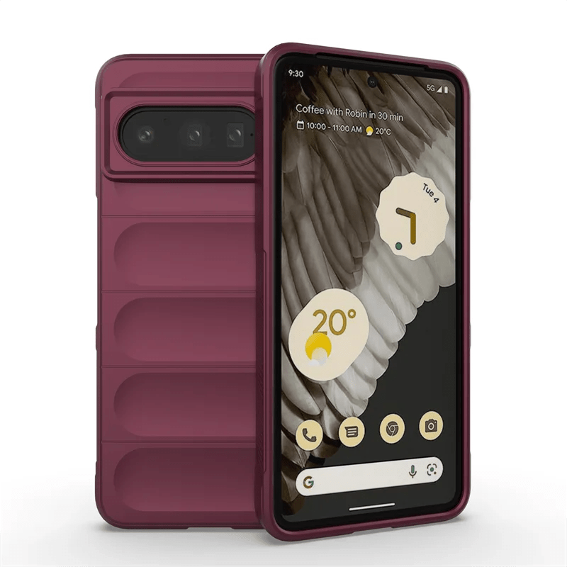 Google Pixel 7/ 7 Pro/ 7 A/ 8/ 8 Pro - Silikon Schutz Hülle, Bumper Stoßfest google pixel 7 pro 7 a 8 pro 8 a elegante moderne business Silikon tpu bumper schutz hülle cover case flip magnetisch abdeckung neu online günstig kaufen bestellen kirsch rot Handy Schutz Hülle online kaufen günstig bestellen