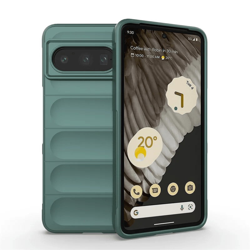 Google Pixel 7/ 7 Pro/ 7 A/ 8/ 8 Pro - Silikon Schutz Hülle, Bumper Stoßfest google pixel 7 pro 7 a 8 pro 8 a elegante moderne business Silikon tpu bumper schutz hülle cover case flip magnetisch abdeckung neu online günstig kaufen bestellen grün Handy Schutz Hülle online kaufen günstig bestellen