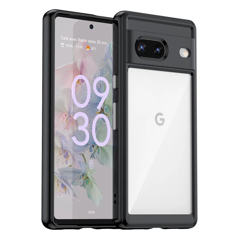 Google Pixel 7/ 7 Pro/ 7 A/ 8/ 8 Pro - Stoßfeste Transparente Schutz Hülle, Kratz und Stoßfest google pixel 7 pro 7 a 8 pro 8 Transparente Rüstung robuste schild kratzfest stoßfeste schutz hülle cover case flip magnetisch abdeckung neu online günstig kaufen bestellen bumper schwarz Handy Schutz Hülle online kaufen günstig bestellen