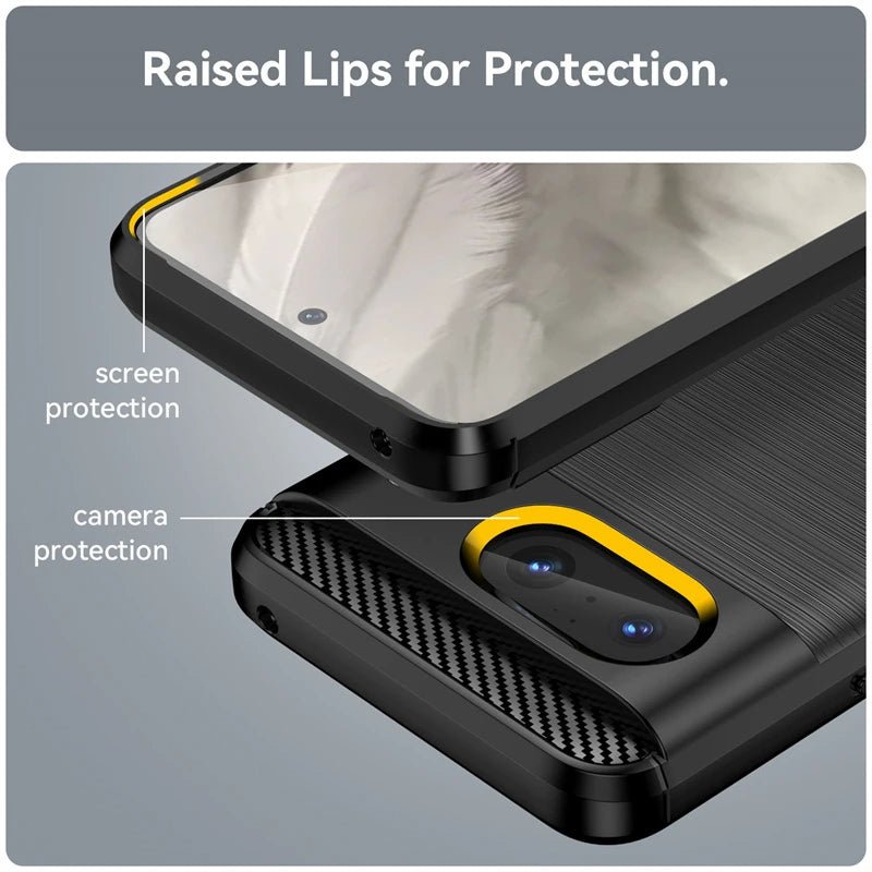 Google Pixel 8/ 8 Pro - Handyhülle Crystal Hochwertige Ultradünne Bumper Kohlefaser Schutzhülle Cover TPU Handy Hülle online kaufen günstig bestellen