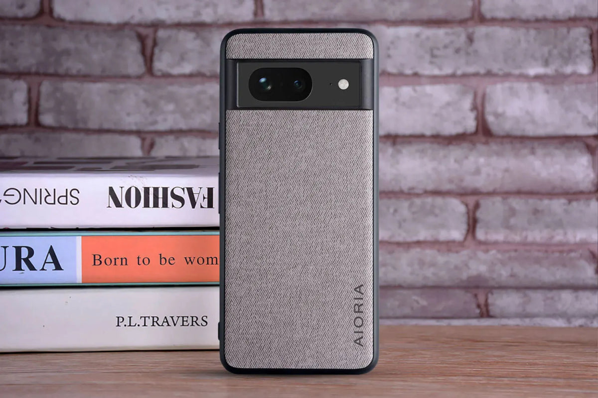 Google Pixel 8/ 8 Pro - Luxus Trend Textil Stoff Lederoptik Schutz Hülle online kaufen günstig bestellen