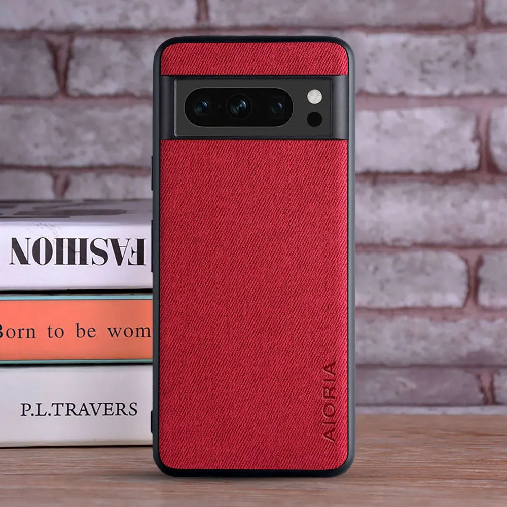 Google Pixel 8/ 8 Pro - Luxus Trend Textil Stoff Lederoptik Schutz Hülle 47185853284694|47185853317462 online kaufen günstig bestellen
