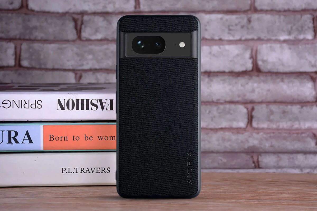 Google Pixel 8/ 8 Pro - Luxus Trend Textil Stoff Lederoptik Schutz Hülle online kaufen günstig bestellen