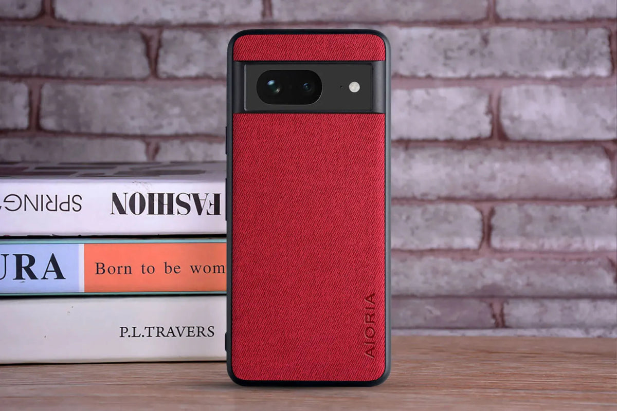 Google Pixel 8/ 8 Pro - Luxus Trend Textil Stoff Lederoptik Schutz Hülle online kaufen günstig bestellen