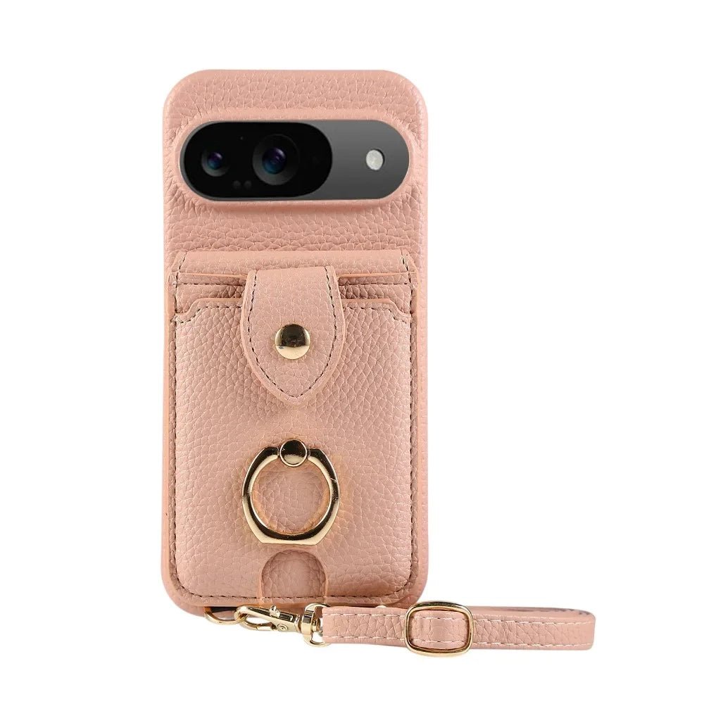 Google Pixel 9/ 9 Pro/ 9 Pro XL - Crossbody Schutz Hülle mit Brieftasche und Ring 49286695747926|49286695878998|49286696304982 Handy Schutz Hülle online kaufen günstig bestellen
