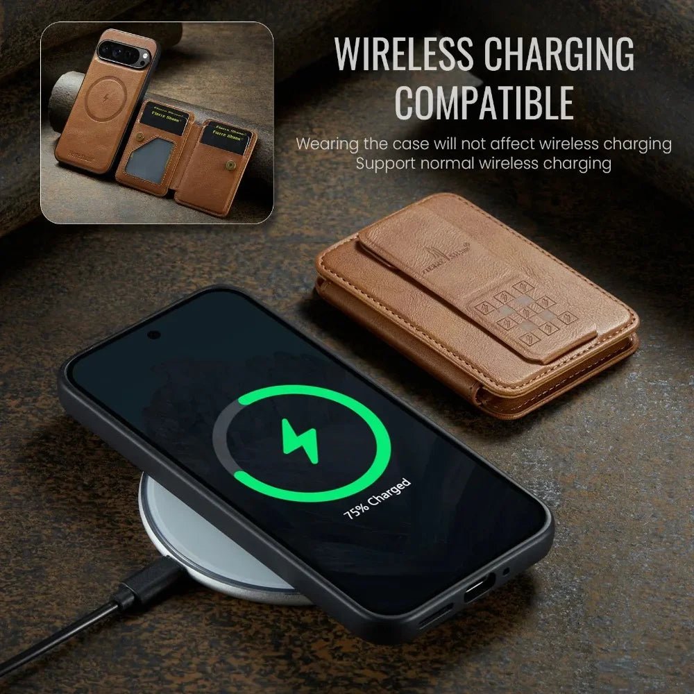 Google Pixel 9/ 9 Pro/ 9 Pro XL - MagSafe Schutz Hülle mit Magnetischer Brieftasche, RFID Schutz Handy Schutz Hülle online kaufen günstig bestellen
