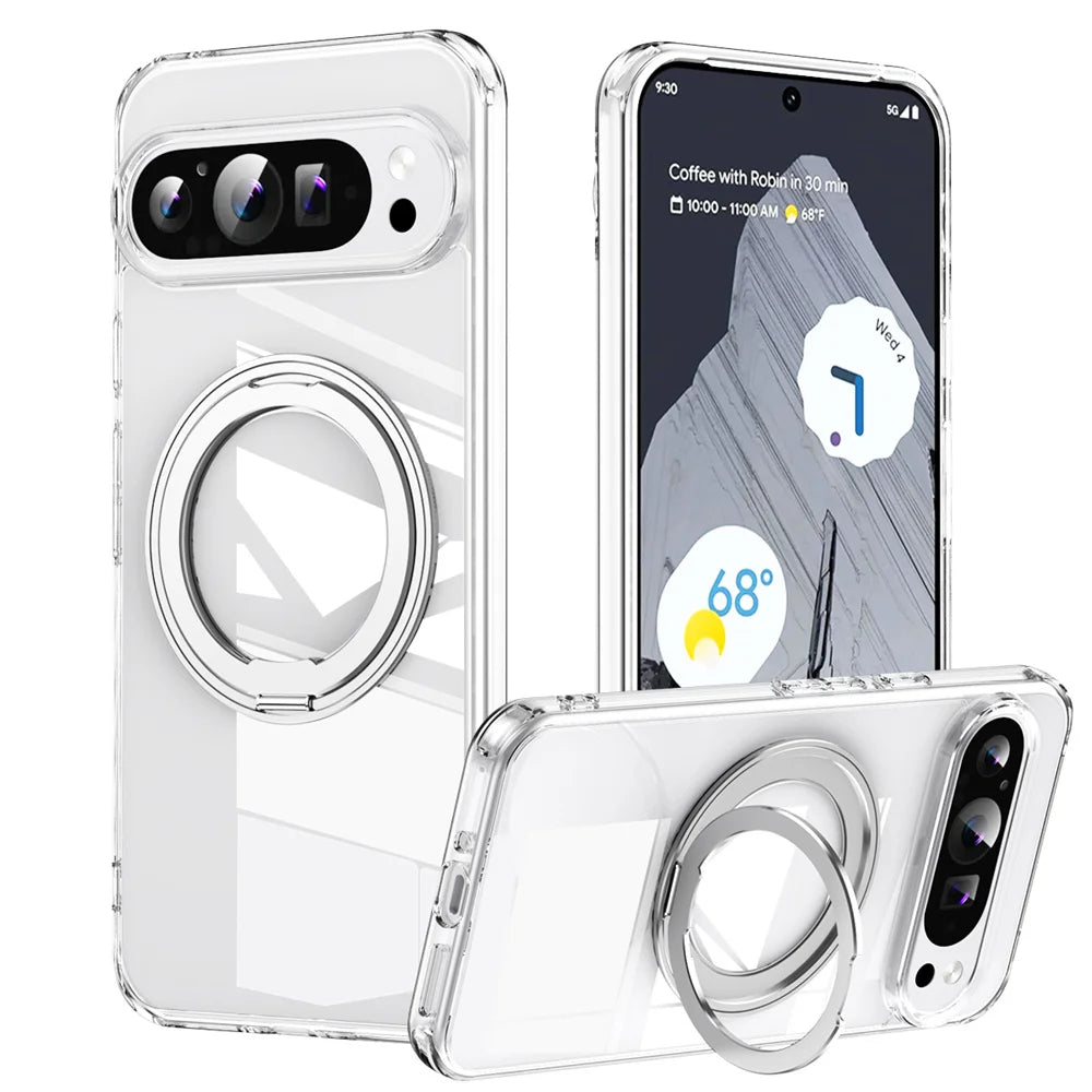 Google Pixel 9/ 9 Pro/ 9 Pro XL - MagSafe Schutz Hülle mit Ständer Ring, Stoßfest 49277335568726|49277335601494|49277335634262 Handy Schutz Hülle online kaufen günstig bestellen