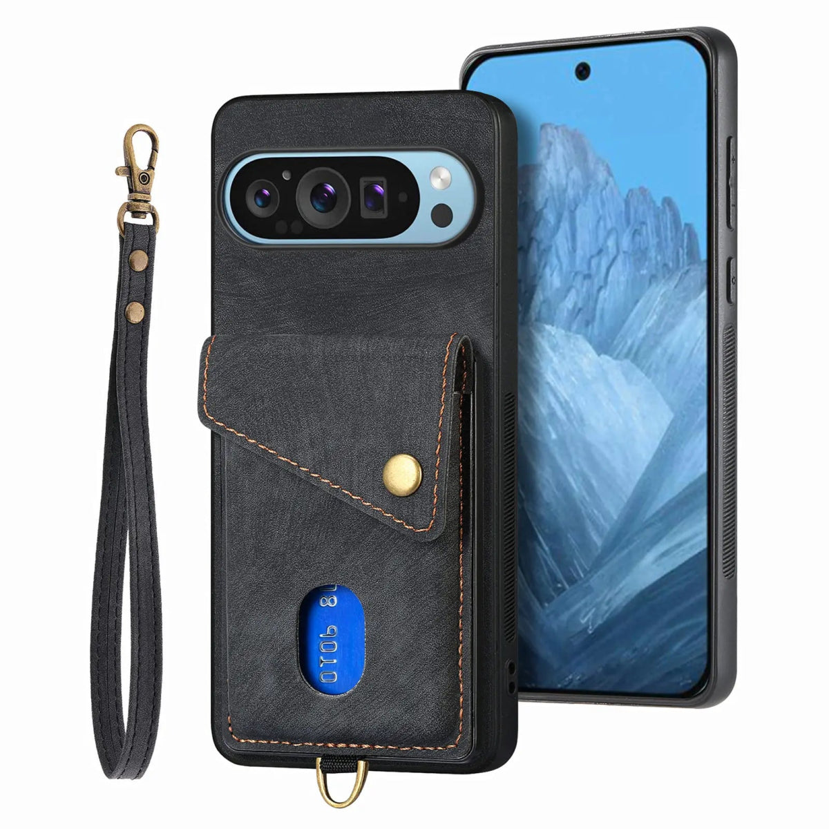 Google Pixel 9/ 9 Pro/ 9 Pro XL - Moderne Schutz Hülle Kartenfach, Armband, Stoßfest 49291688640854|49291688968534|49291689034070 Handy Schutz Hülle online kaufen günstig bestellen