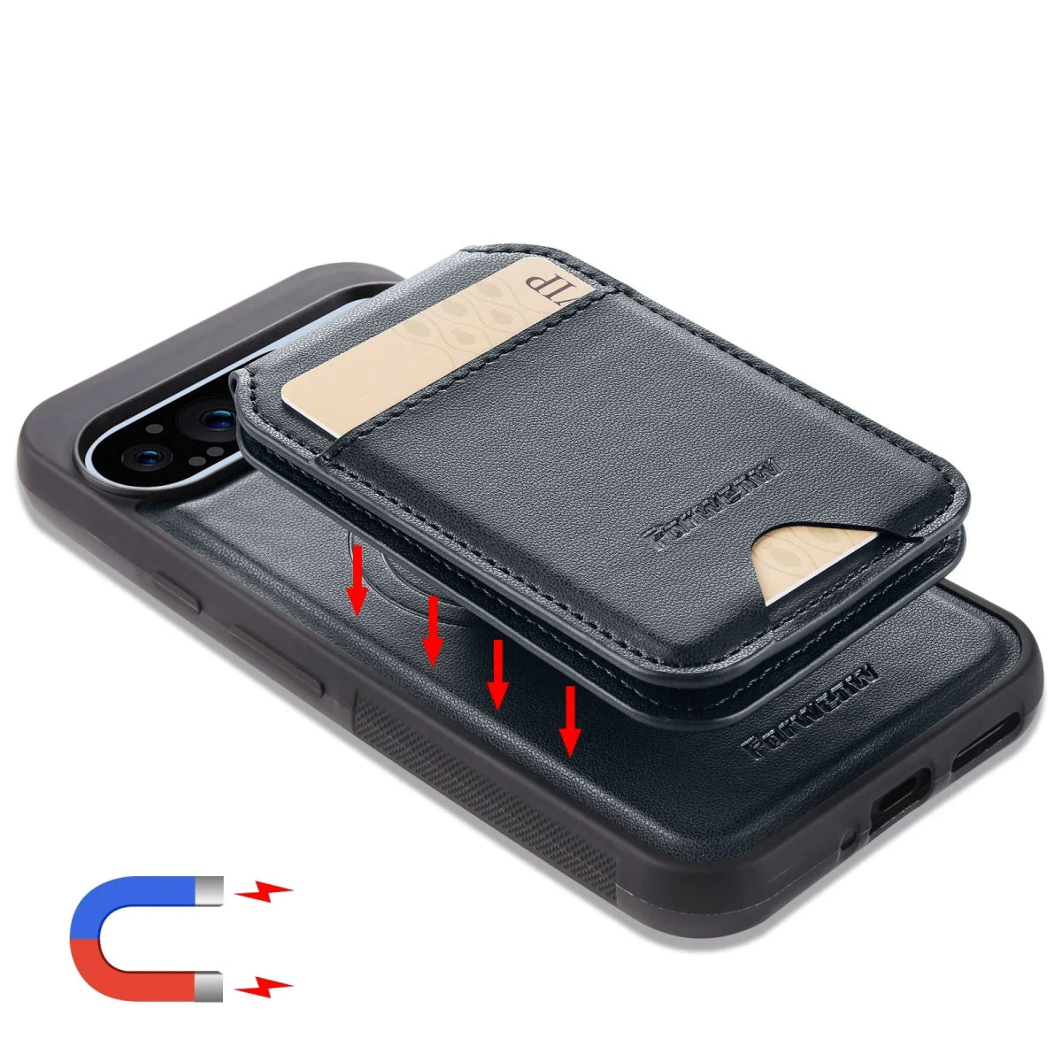 Google Pixel 9/ 9 Pro - MagSafe Schutz Hülle mit Magnetischer abnehmbarer Brieftasche Handy Schutz Hülle online kaufen günstig bestellen