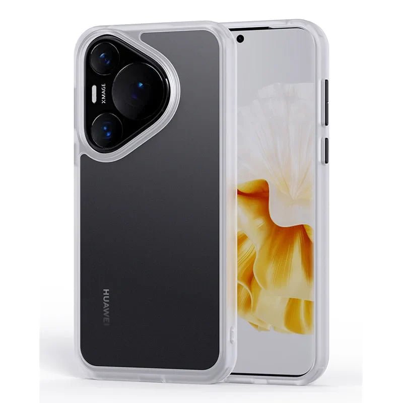 Huawei Pura 70 Pro/ 70 Ultra - Stoßfeste TPU Schutz Hülle, Bumper, Elegant Huawei Pura 70 Pro 70 Ultra innovative schutz hülle elegant trend online neu kaufen bestellen magnetisch schön cover case kabelloses laden kameraschutz modern bumper weiß Handy Schutz Hülle online kaufen günstig bestellen