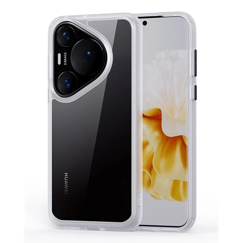 Huawei Pura 70 Pro/ 70 Ultra - Stoßfeste TPU Schutz Hülle, Bumper, Elegant Huawei Pura 70 Pro 70 Ultra innovative schutz hülle elegant trend online neu kaufen bestellen magnetisch schön cover case kabelloses laden kameraschutz modern bumper weiß Handy Schutz Hülle online kaufen günstig bestellen