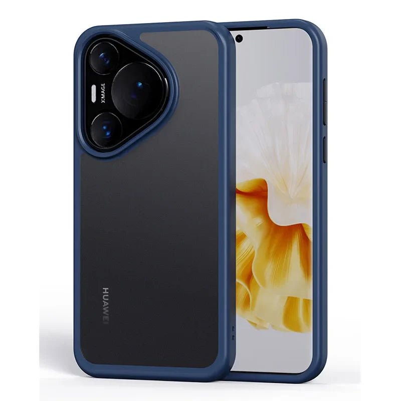 Huawei Pura 70 Pro/ 70 Ultra - Stoßfeste TPU Schutz Hülle, Bumper, Elegant Huawei Pura 70 Pro 70 Ultra innovative schutz hülle elegant trend online neu kaufen bestellen magnetisch schön cover case kabelloses laden kameraschutz modern bumper blau Handy Schutz Hülle online kaufen günstig bestellen