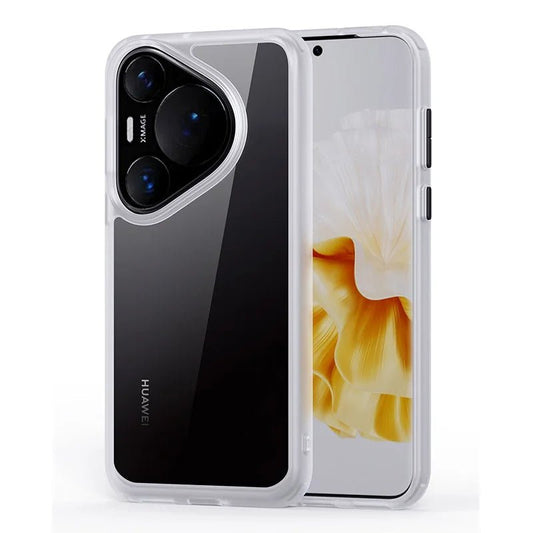 Huawei Pura 70 Pro/ 70 Ultra - Stoßfeste TPU Schutz Hülle, Bumper Huawei Pura 70 Pro 70 Ultra innovative schutz hülle elegant trend online neu kaufen bestellen magnetisch schön cover case kabelloses laden kameraschutz modern bumper weiß Handy Schutz Hülle online kaufen günstig bestellen