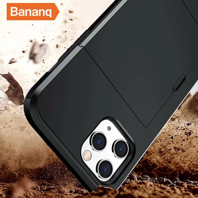 iPhone 14/ Pro/ Plus/ Pro Max - Handy Hülle mit sicherem Karten Fach/ Schlitz Handy Hülle online kaufen günstig bestellen