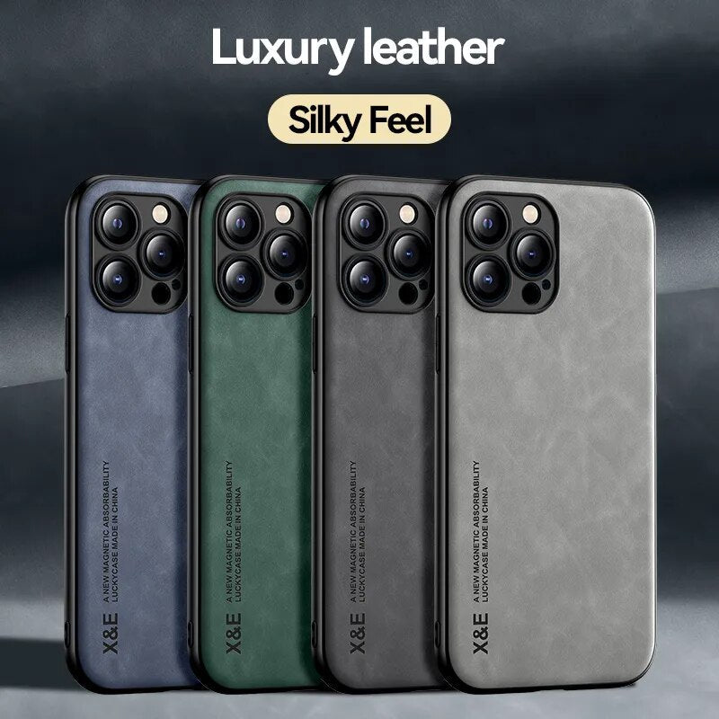 iPhone 14/ Pro/ Plus/ Pro Max - Lederoptik Handy Hülle iPhone 14/ Pro/ Plus/ Pro Max - Leder Handy Hülle - Handy Held 24 online kaufen günstig bestellen