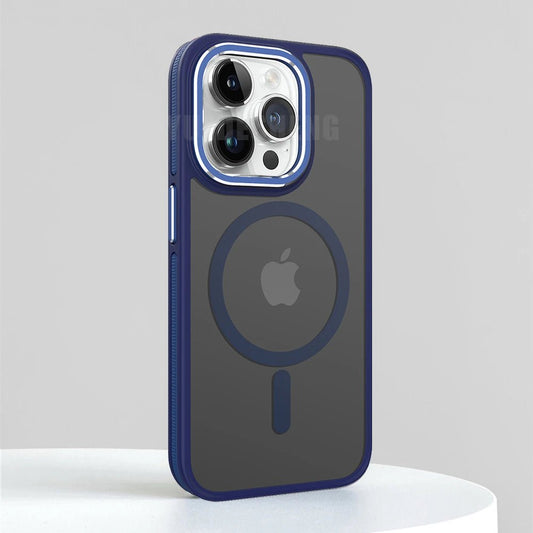 iPhone 14/ Pro/ Plus/ Pro Max - MagSafe Schutz Hülle, Stoßfest, Magnetisch, Kameraschutz apple iphone 14 pro max 14 plus magsafe schutz hülle elegant trend online neu kaufen bestellen magnetisch schön cover case kabelloses laden kameraschutz blau Handy Schutz Hülle online kaufen günstig bestellen