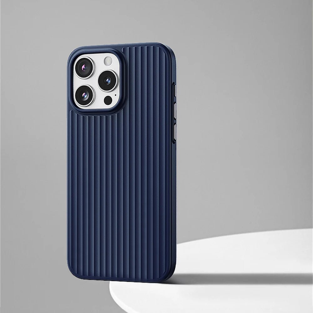 iPhone 14/ Pro/ Plus/ Pro Max - Moderne MagSafe Schutz Hülle, Stoßfest Bumper Apple iPhone 14 pro max 14 plus schutz hülle magsafe neu online günstig kauefen bestellen case flip magnetisch cover luxus modern dunkel blau Handy Schutz Hülle online kaufen günstig bestellen