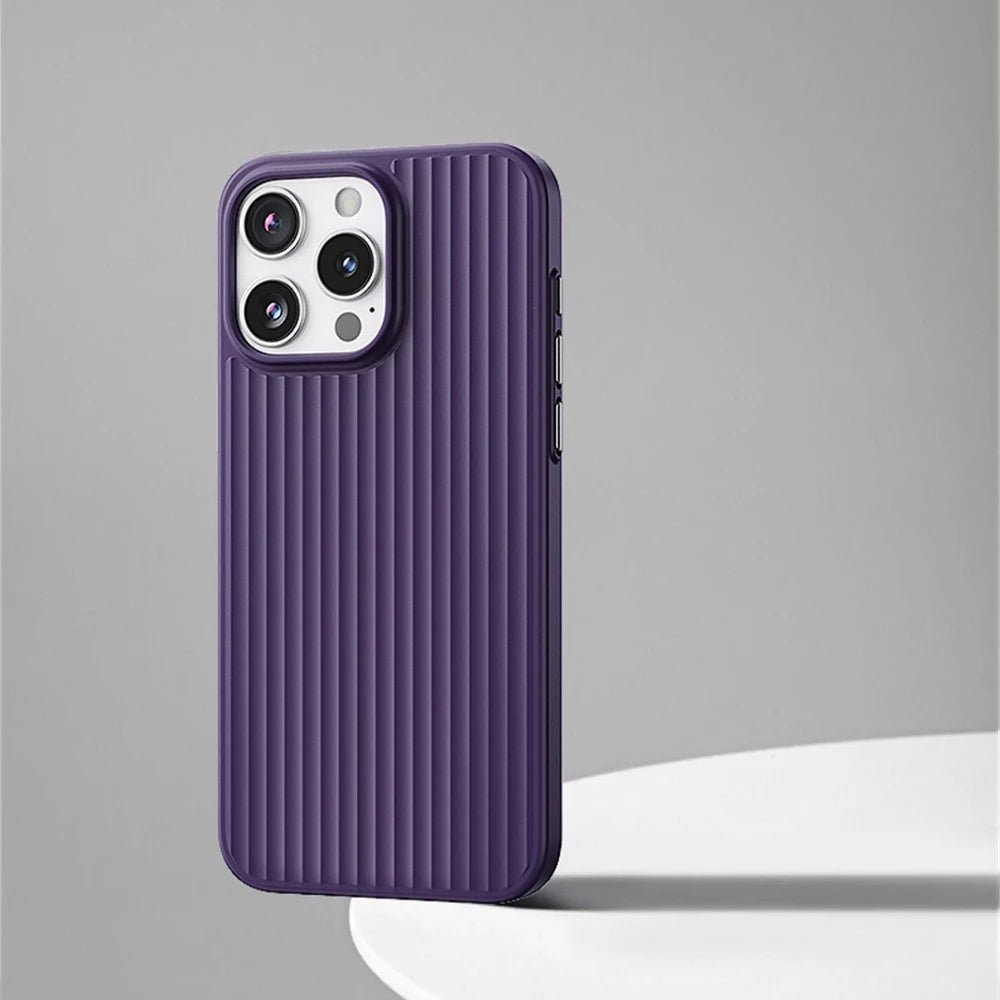iPhone 14/ Pro/ Plus/ Pro Max - Moderne MagSafe Schutz Hülle, Stoßfest Bumper Apple iPhone 14 pro max 14 plus schutz hülle magsafe neu online günstig kauefen bestellen case flip magnetisch cover luxus modern dunkel lila violett Handy Schutz Hülle online kaufen günstig bestellen