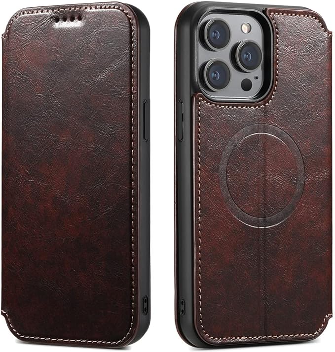 iPhone 14/ Pro/ Plus/ Pro Max - Portemonnaie Lederoptik Hülle mit Kartenfach und Kameraschutz Handy Hülle online kaufen günstig bestellen
