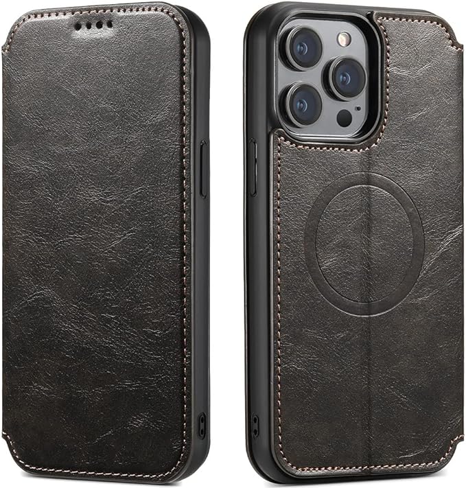 iPhone 14/ Pro/ Plus/ Pro Max - Portemonnaie Lederoptik Hülle mit Kartenfach und Kameraschutz Handy Hülle online kaufen günstig bestellen