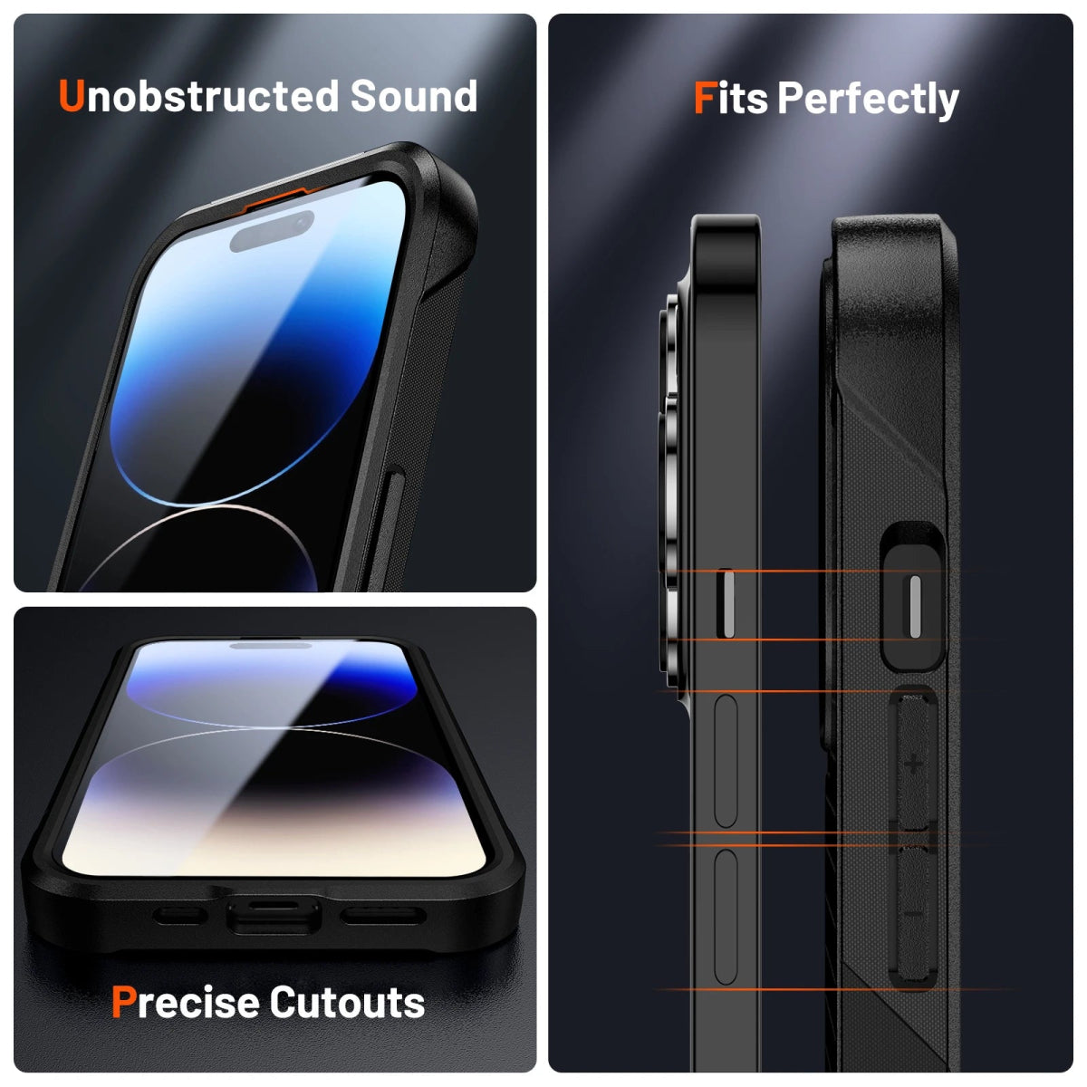 iPhone 14/ Pro/ Plus/ Pro Max - Stoßfeste Panzerung Hard PC TPU Cover Handy Hülle online kaufen günstig bestellen