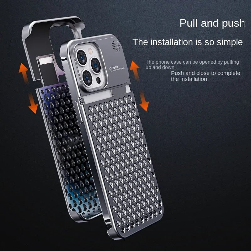 iPhone 14/ Pro/ Pro Max - Metall Aluminium Schutz Hülle, Stoßfest, Einzigartiges Design Handy Schutz Hülle online kaufen günstig bestellen