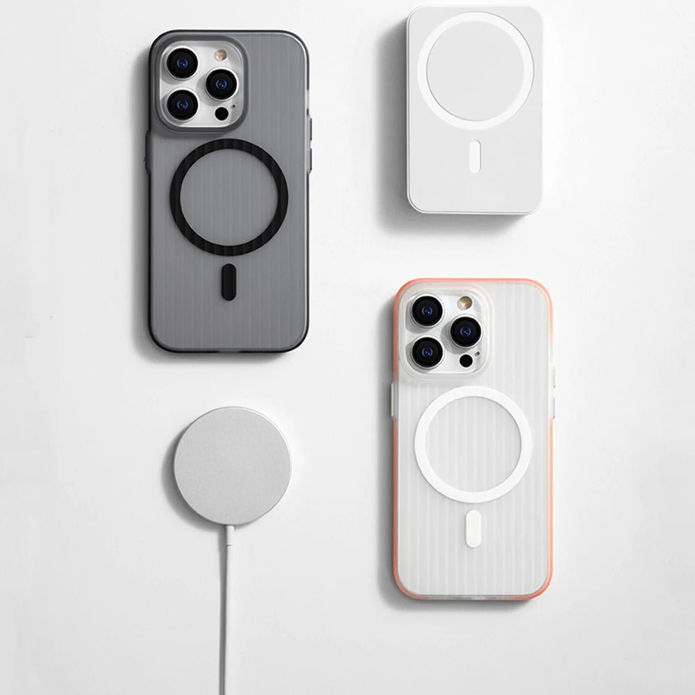 iPhone 14/ Pro/ Pro Max - Transparente MagSafe Hülle mit Stoßdämpfer, Bumper iPhone 14/ Pro/ Pro Max - Transparente MagSafe Hülle mit Stoßdämpfer Handy Schutz Hülle online kaufen günstig bestellen
